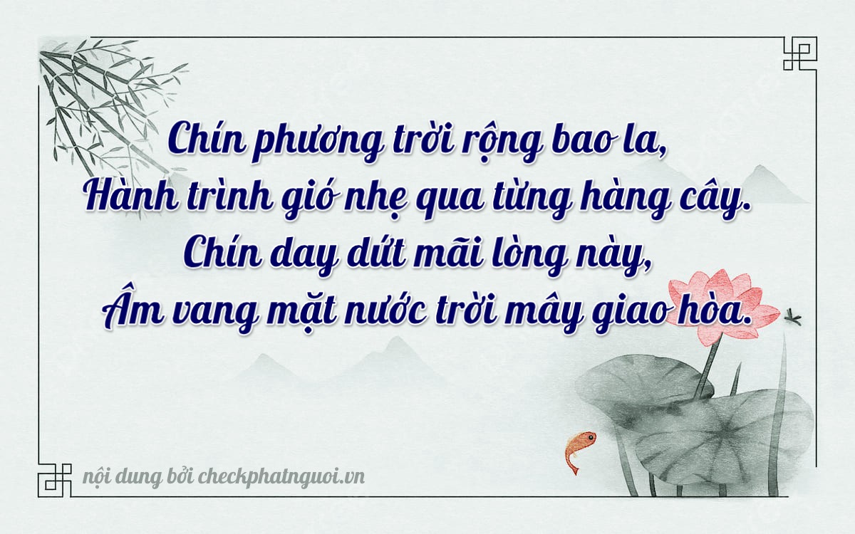 Bài thơ ý nghĩa cho <b>biển số 60F1-96939</b> tại website checkphatnguoi.vn