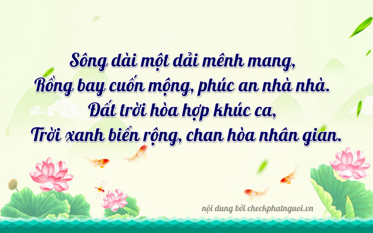 Bài thơ ý nghĩa cho <b>biển số 60F2-06111</b> tại website checkphatnguoi.vn