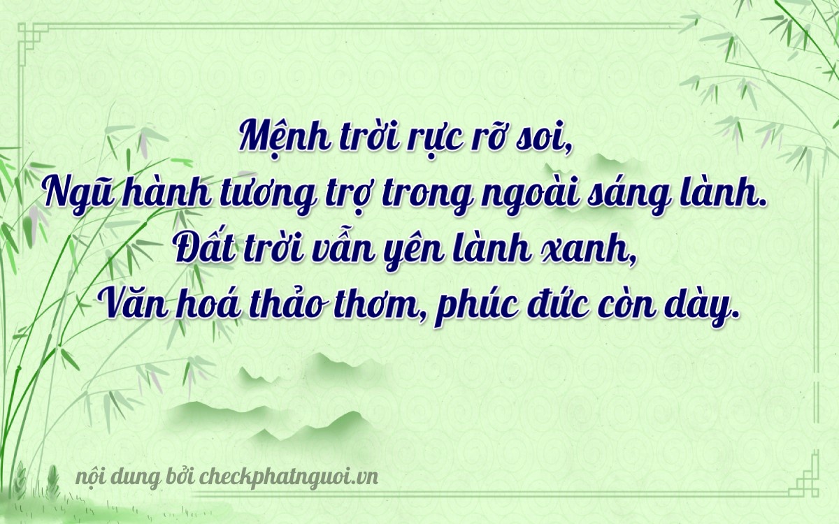 Bài thơ ý nghĩa cho <b>biển số 60F2-23395</b> tại website checkphatnguoi.vn