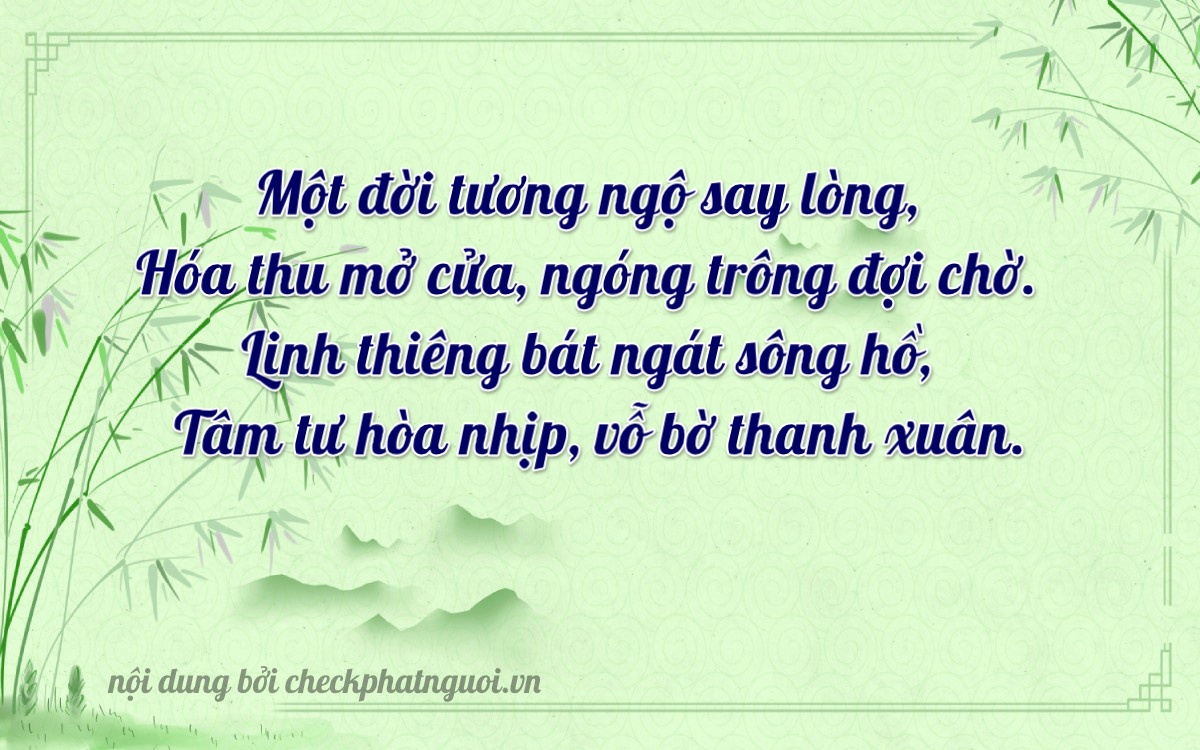 Bài thơ ý nghĩa cho <b>biển số 60F2-82749</b> tại website checkphatnguoi.vn
