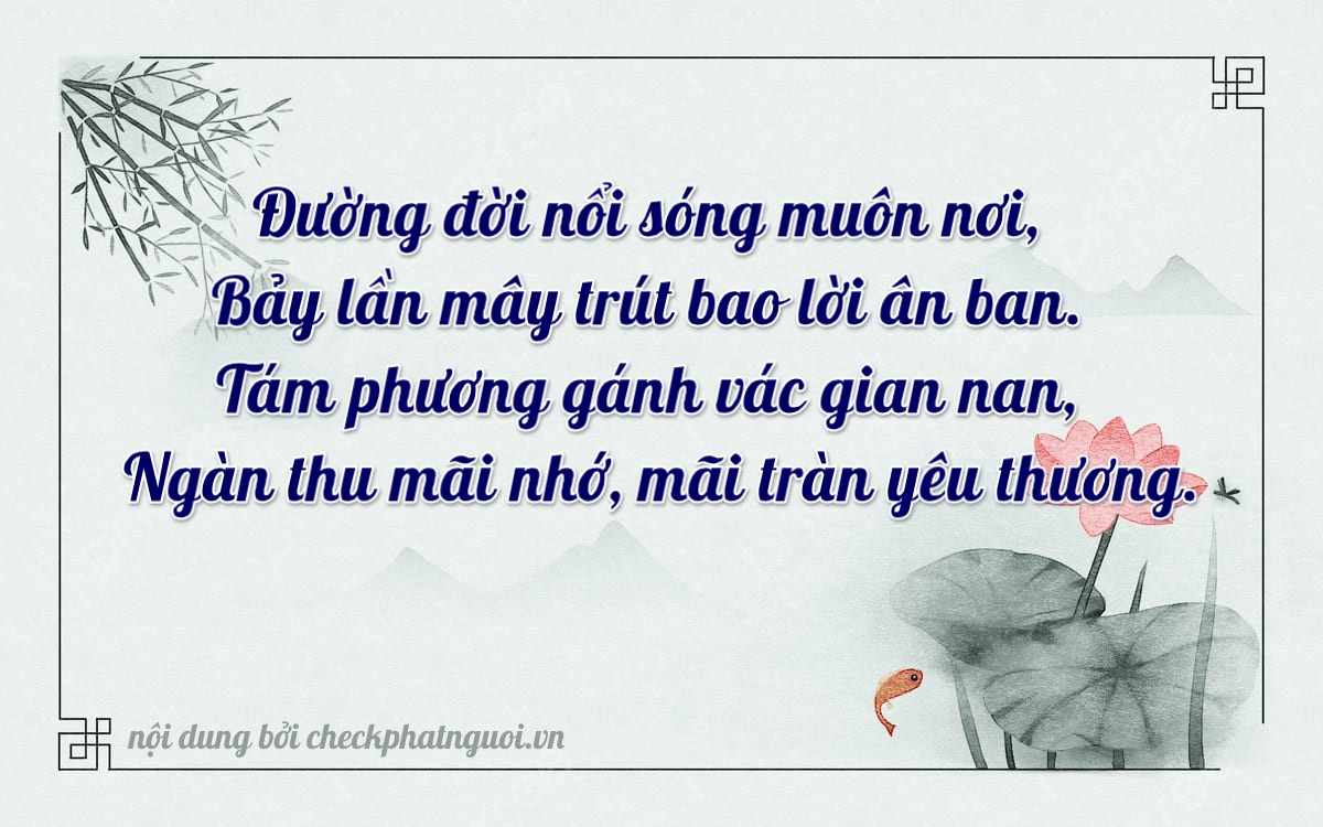 Bài thơ ý nghĩa cho <b>biển số 60F3-07681</b> tại website checkphatnguoi.vn