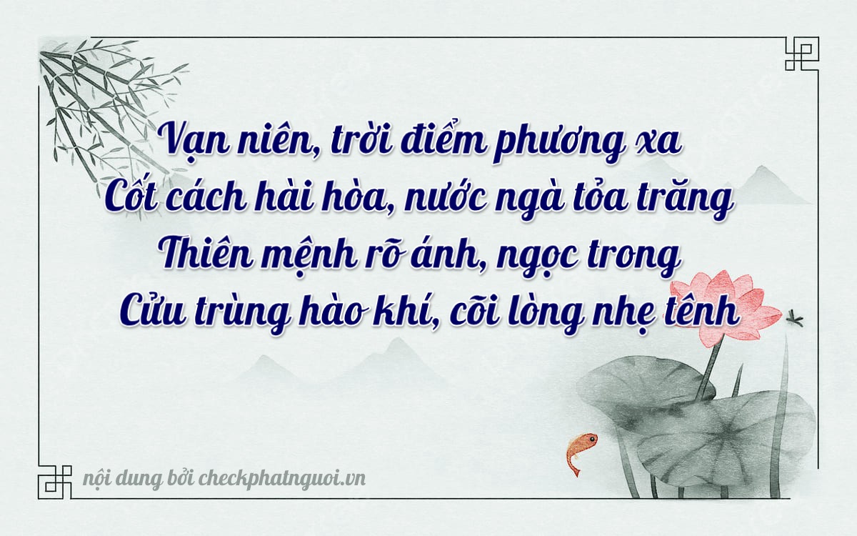 Bài thơ ý nghĩa cho <b>biển số 60F3-21657</b> tại website checkphatnguoi.vn