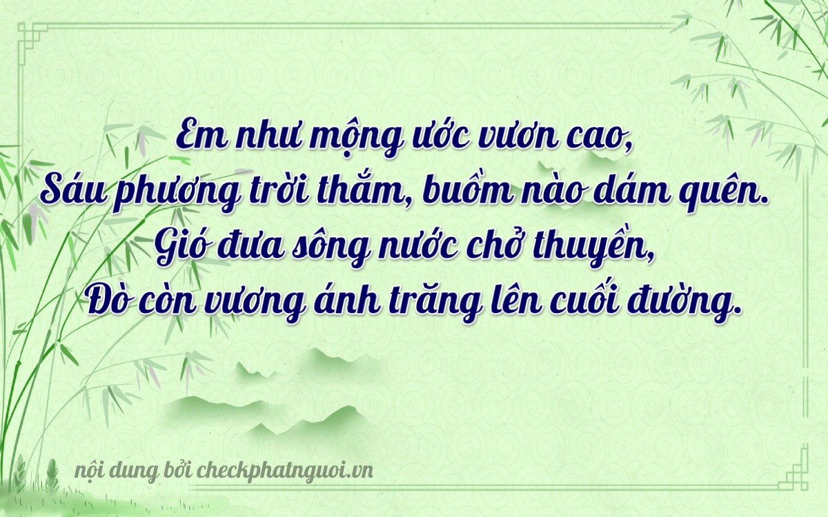 Bài thơ ý nghĩa cho <b>biển số 60F3-46022</b> tại website checkphatnguoi.vn