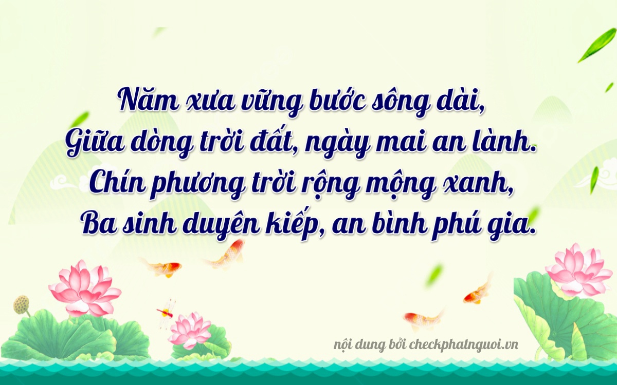 Bài thơ ý nghĩa cho <b>biển số 60F3-57193</b> tại website checkphatnguoi.vn