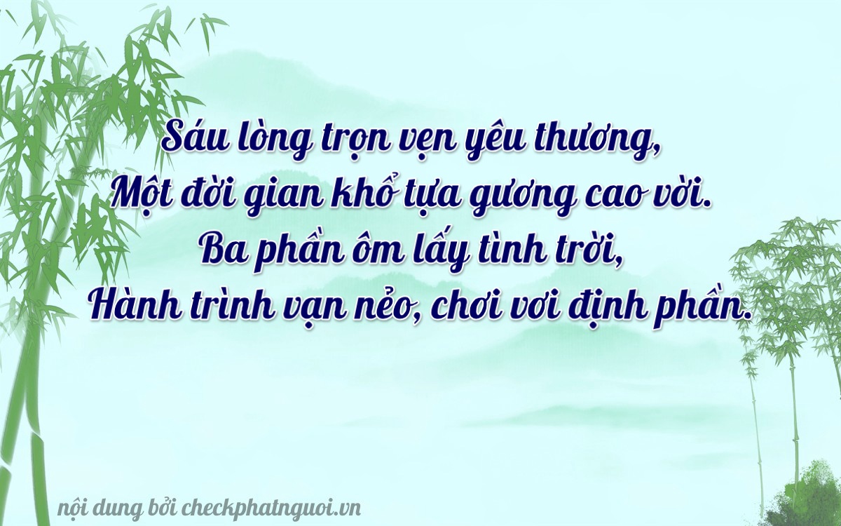 Bài thơ ý nghĩa cho <b>biển số 60F3-61361</b> tại website checkphatnguoi.vn
