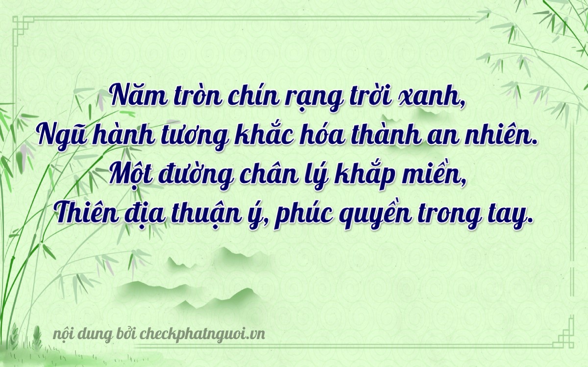 Bài thơ ý nghĩa cho <b>biển số 60F3-65152</b> tại website checkphatnguoi.vn