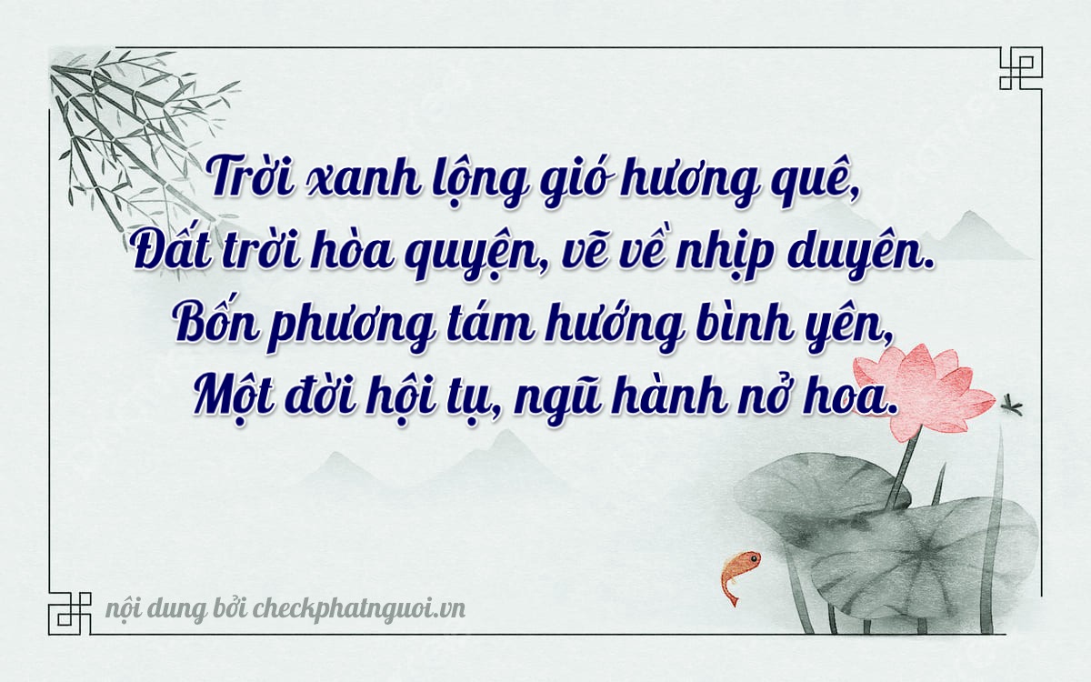 Bài thơ ý nghĩa cho <b>biển số 60F3-73606</b> tại website checkphatnguoi.vn