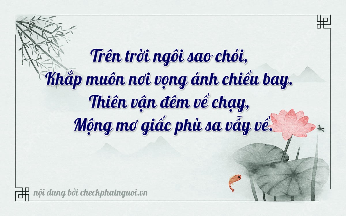 Bài thơ ý nghĩa cho <b>biển số 60F3-85383</b> tại website checkphatnguoi.vn