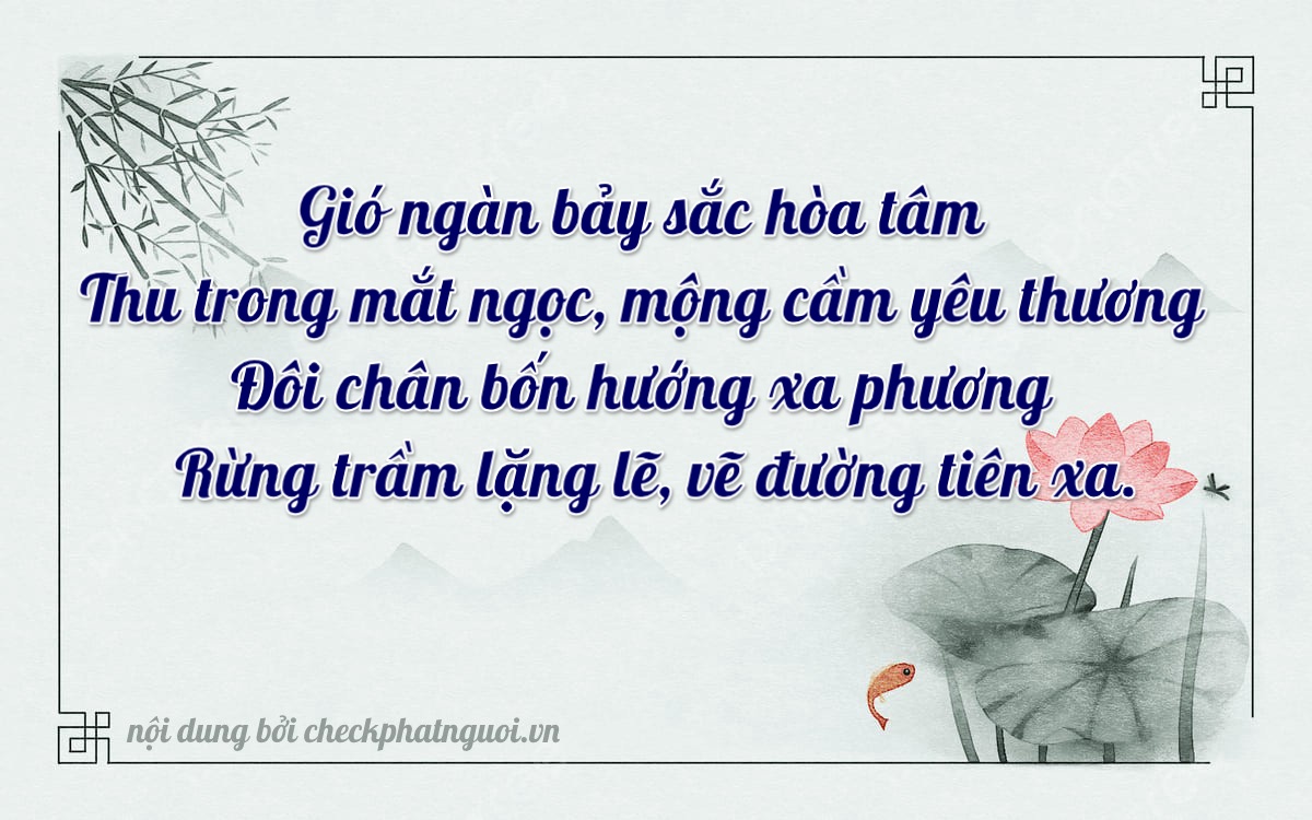 Bài thơ ý nghĩa cho <b>biển số 60F3-98724</b> tại website checkphatnguoi.vn