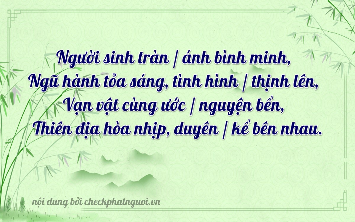 Bài thơ ý nghĩa cho <b>biển số 60F4-01335</b> tại website checkphatnguoi.vn