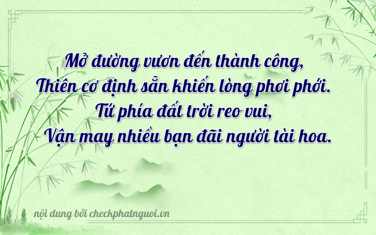 Bài thơ ý nghĩa cho <b>biển số 60F4-19870</b> tại website checkphatnguoi.vn