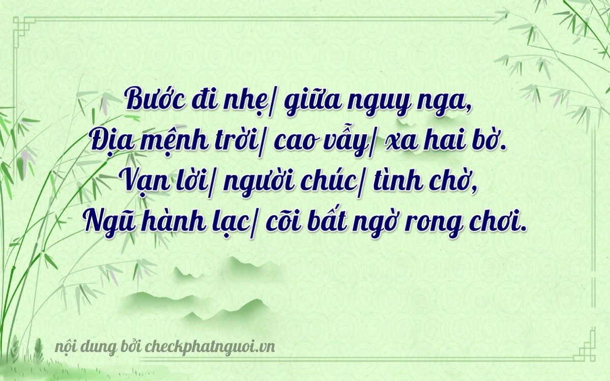 Bài thơ ý nghĩa cho <b>biển số 60F4-29621</b> tại website checkphatnguoi.vn