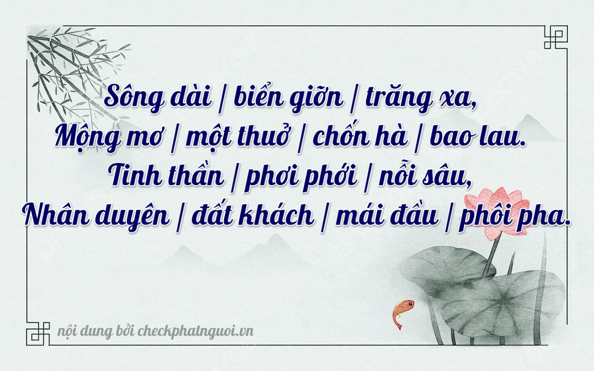 Bài thơ ý nghĩa cho <b>biển số 60F4-35524</b> tại website checkphatnguoi.vn