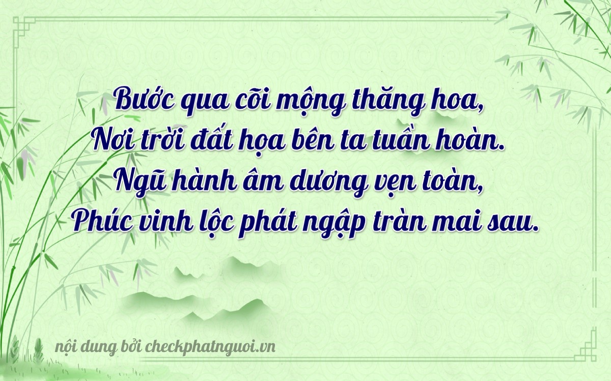 Bài thơ ý nghĩa cho <b>biển số 60F4-36331</b> tại website checkphatnguoi.vn