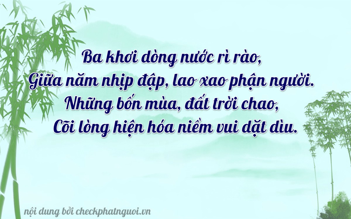 Bài thơ ý nghĩa cho <b>biển số 60G1-05134</b> tại website checkphatnguoi.vn