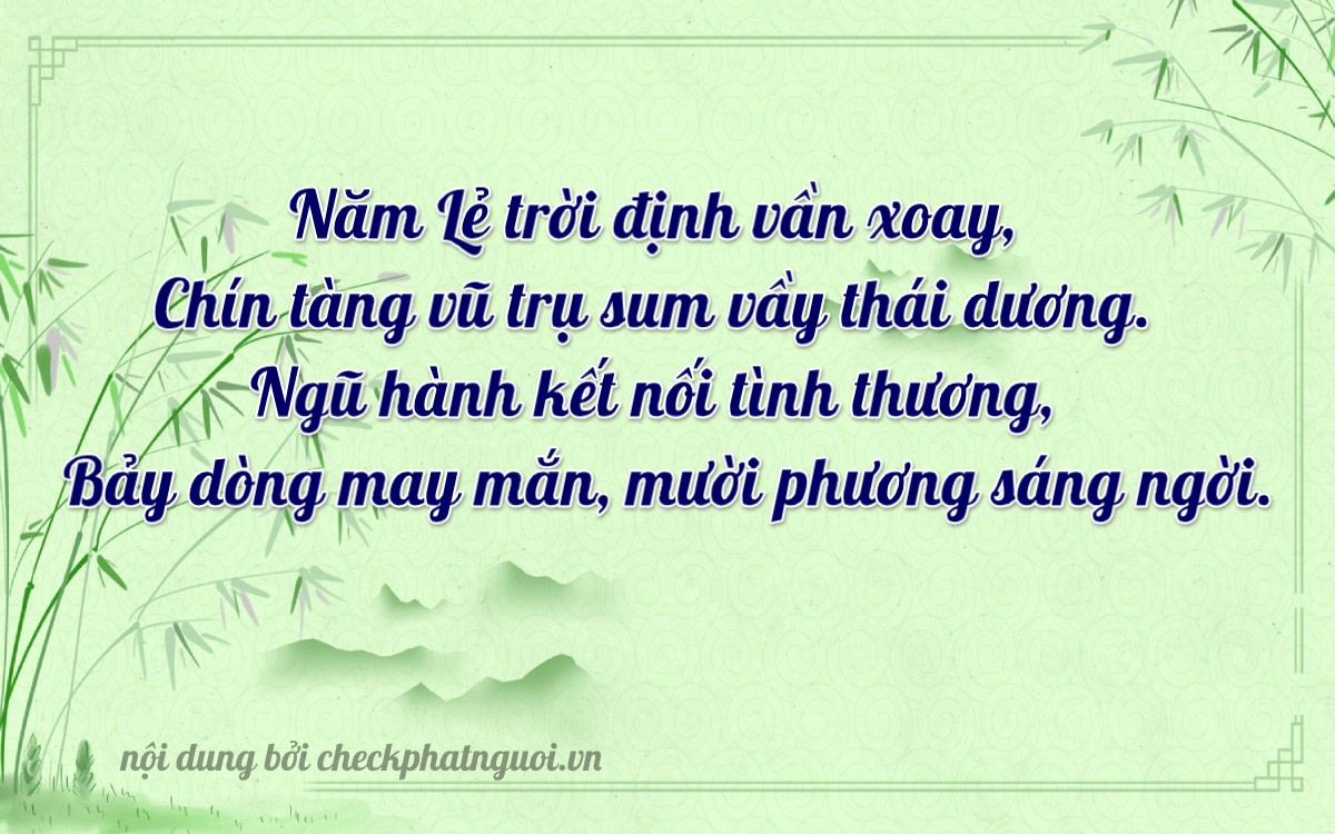 Bài thơ ý nghĩa cho <b>biển số 60G1-51979</b> tại website checkphatnguoi.vn