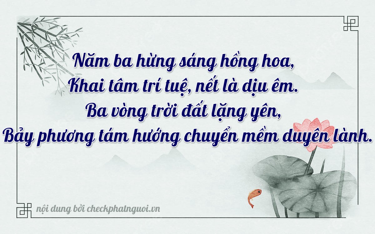 Bài thơ ý nghĩa cho <b>biển số 60G1-53378</b> tại website checkphatnguoi.vn