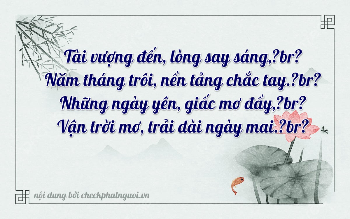 Bài thơ ý nghĩa cho <b>biển số 60G1-55759</b> tại website checkphatnguoi.vn