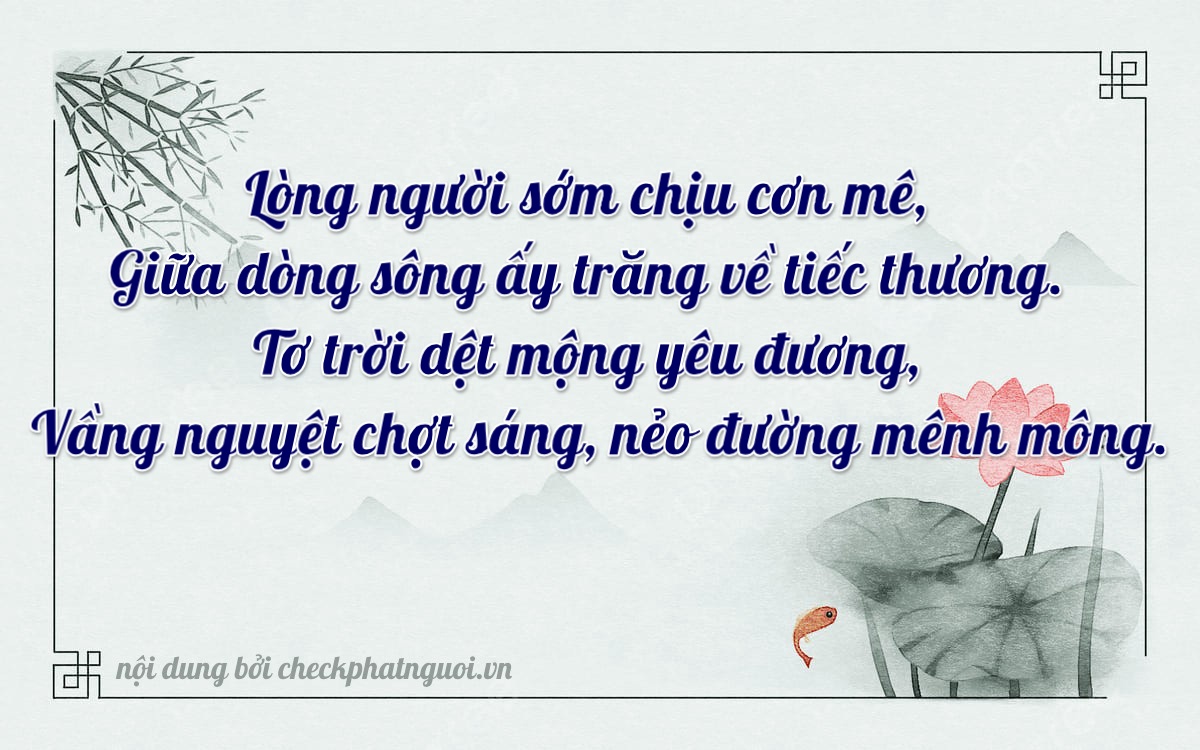 Bài thơ ý nghĩa cho <b>biển số 60H-12099</b> tại website checkphatnguoi.vn