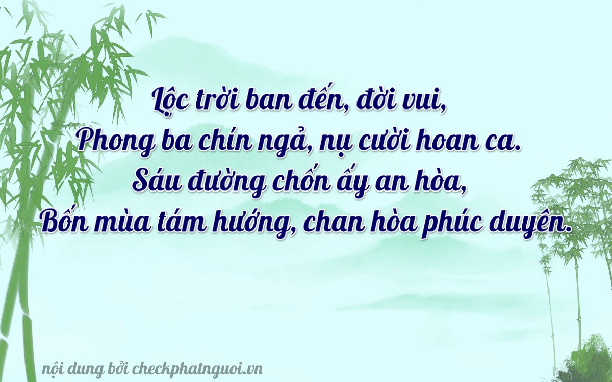 Bài thơ ý nghĩa cho <b>biển số 60H1-30864</b> tại website checkphatnguoi.vn