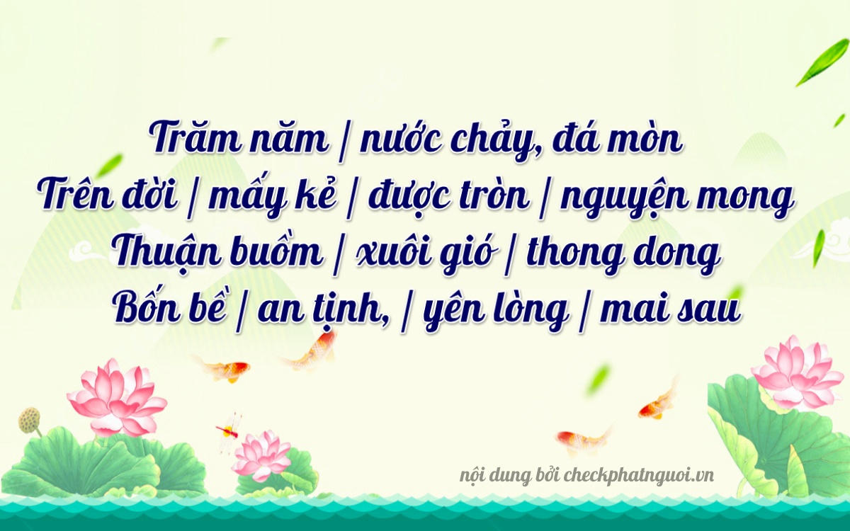 Bài thơ ý nghĩa cho <b>biển số 60H1-32725</b> tại website checkphatnguoi.vn