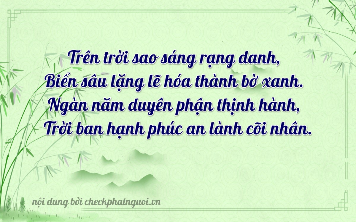 Bài thơ ý nghĩa cho <b>biển số 60H1-37371</b> tại website checkphatnguoi.vn