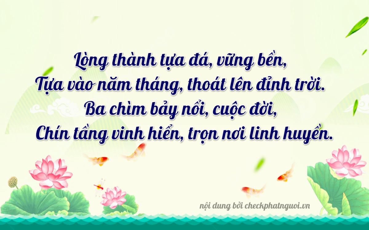 Bài thơ ý nghĩa cho <b>biển số 60H-13739</b> tại website checkphatnguoi.vn