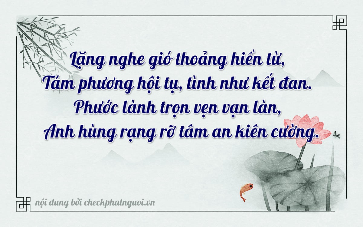 Bài thơ ý nghĩa cho <b>biển số 60H1-58587</b> tại website checkphatnguoi.vn