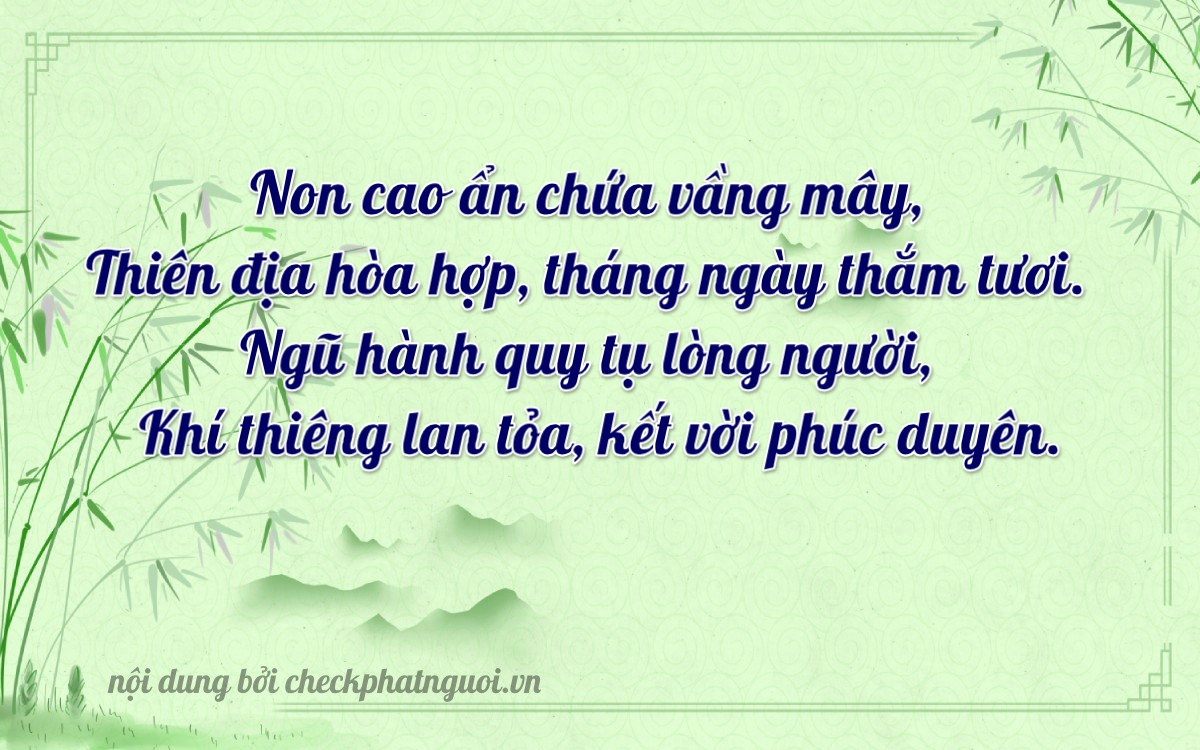 Bài thơ ý nghĩa cho <b>biển số 60H5-27217</b> tại website checkphatnguoi.vn