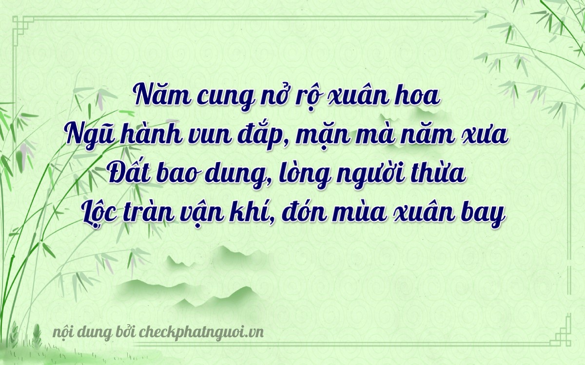 Bài thơ ý nghĩa cho <b>biển số 60H-55262</b> tại website checkphatnguoi.vn