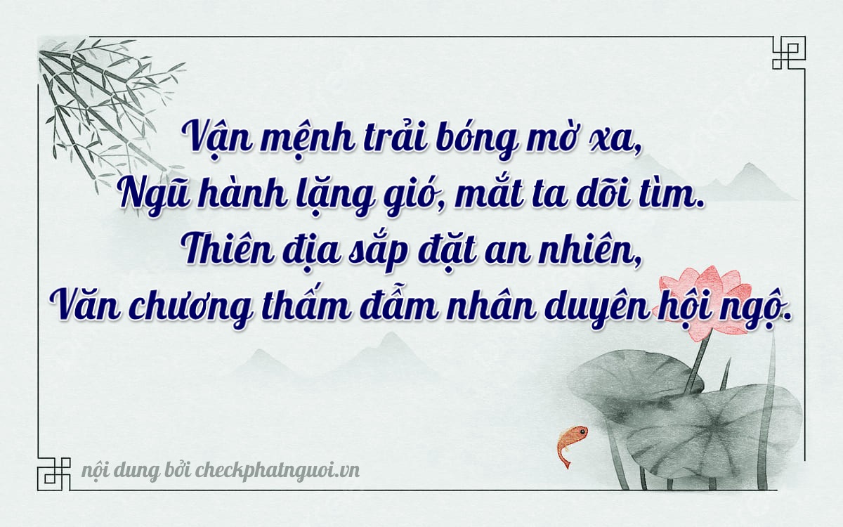 Bài thơ ý nghĩa cho <b>biển số 60H6-12440</b> tại website checkphatnguoi.vn