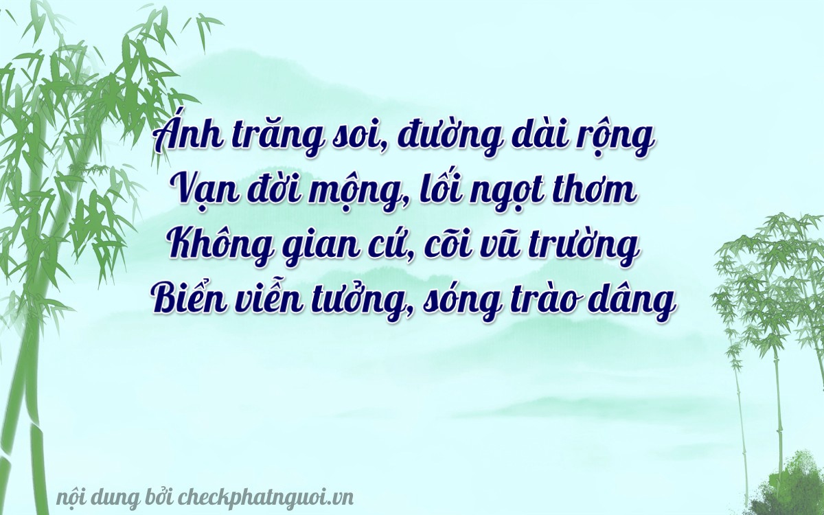 Bài thơ ý nghĩa cho <b>biển số 60H6-23928</b> tại website checkphatnguoi.vn