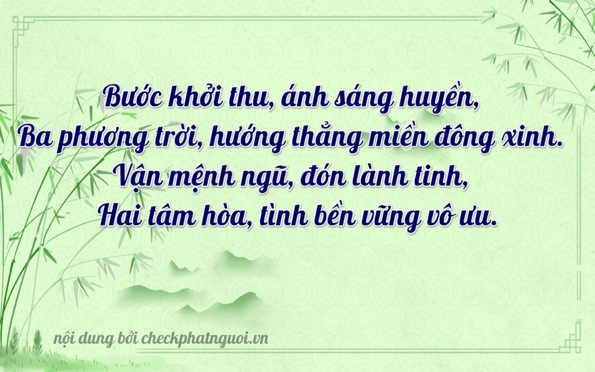 Bài thơ ý nghĩa cho <b>biển số 60K-11320</b> tại website checkphatnguoi.vn