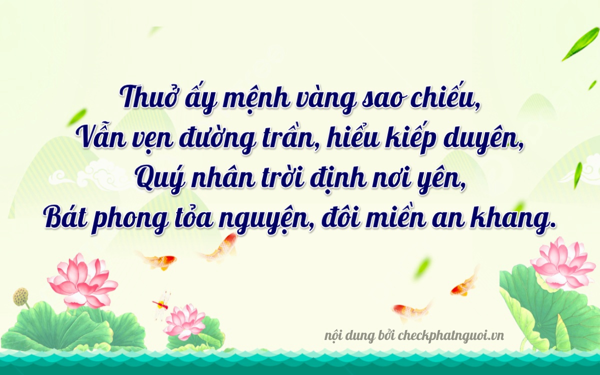 Bài thơ ý nghĩa cho <b>biển số 60K-17572</b> tại website checkphatnguoi.vn