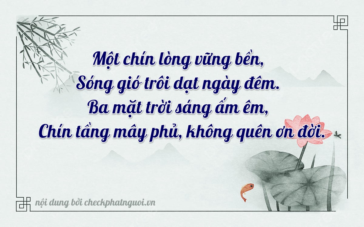 Bài thơ ý nghĩa cho <b>biển số 60K-19399</b> tại website checkphatnguoi.vn