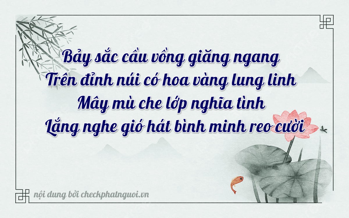 Bài thơ ý nghĩa cho <b>biển số 60K-19765</b> tại website checkphatnguoi.vn