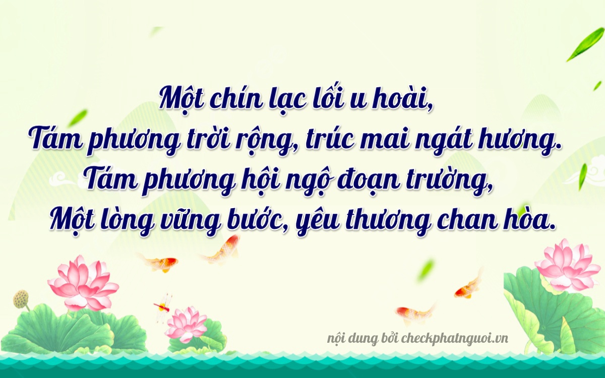 Bài thơ ý nghĩa cho <b>biển số 60K-19881</b> tại website checkphatnguoi.vn