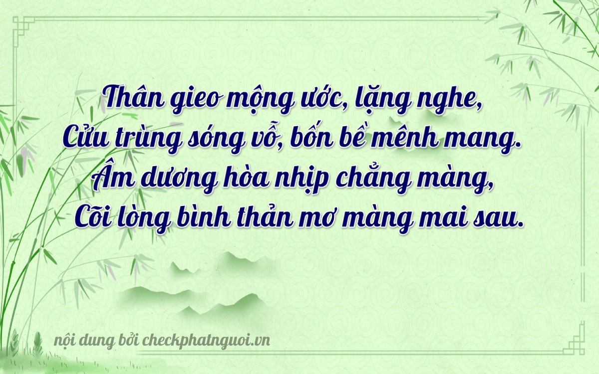 Bài thơ ý nghĩa cho <b>biển số 60K-19990</b> tại website checkphatnguoi.vn