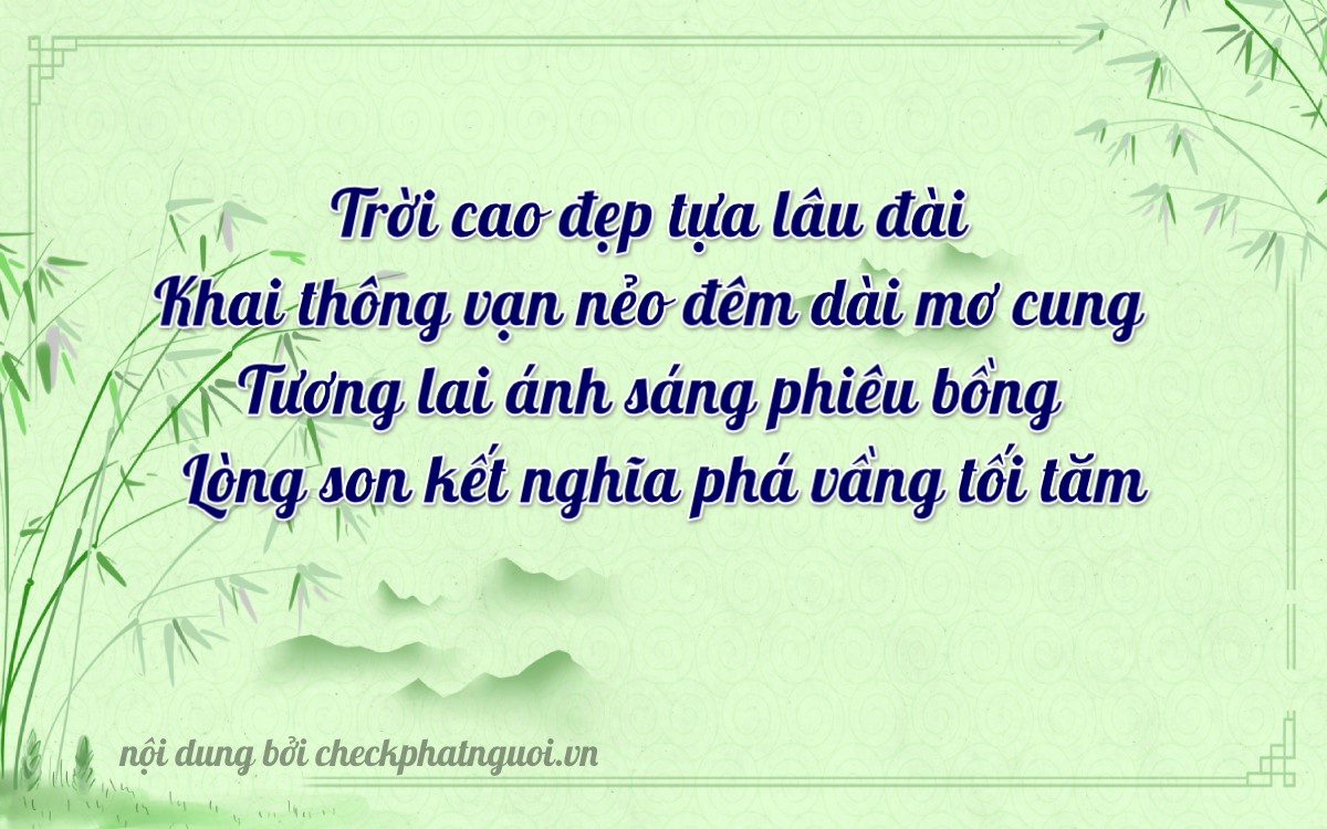 Bài thơ ý nghĩa cho <b>biển số 60K-21263</b> tại website checkphatnguoi.vn