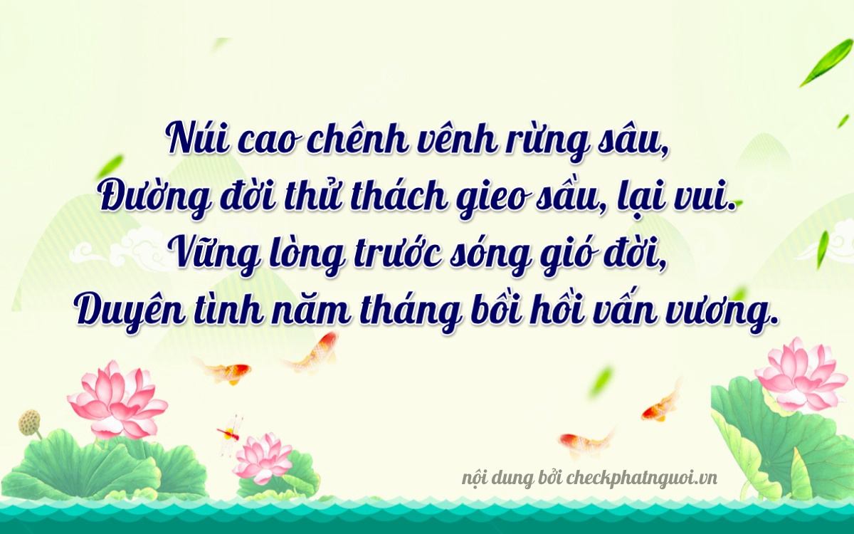 Bài thơ ý nghĩa cho <b>biển số 60K-24091</b> tại website checkphatnguoi.vn