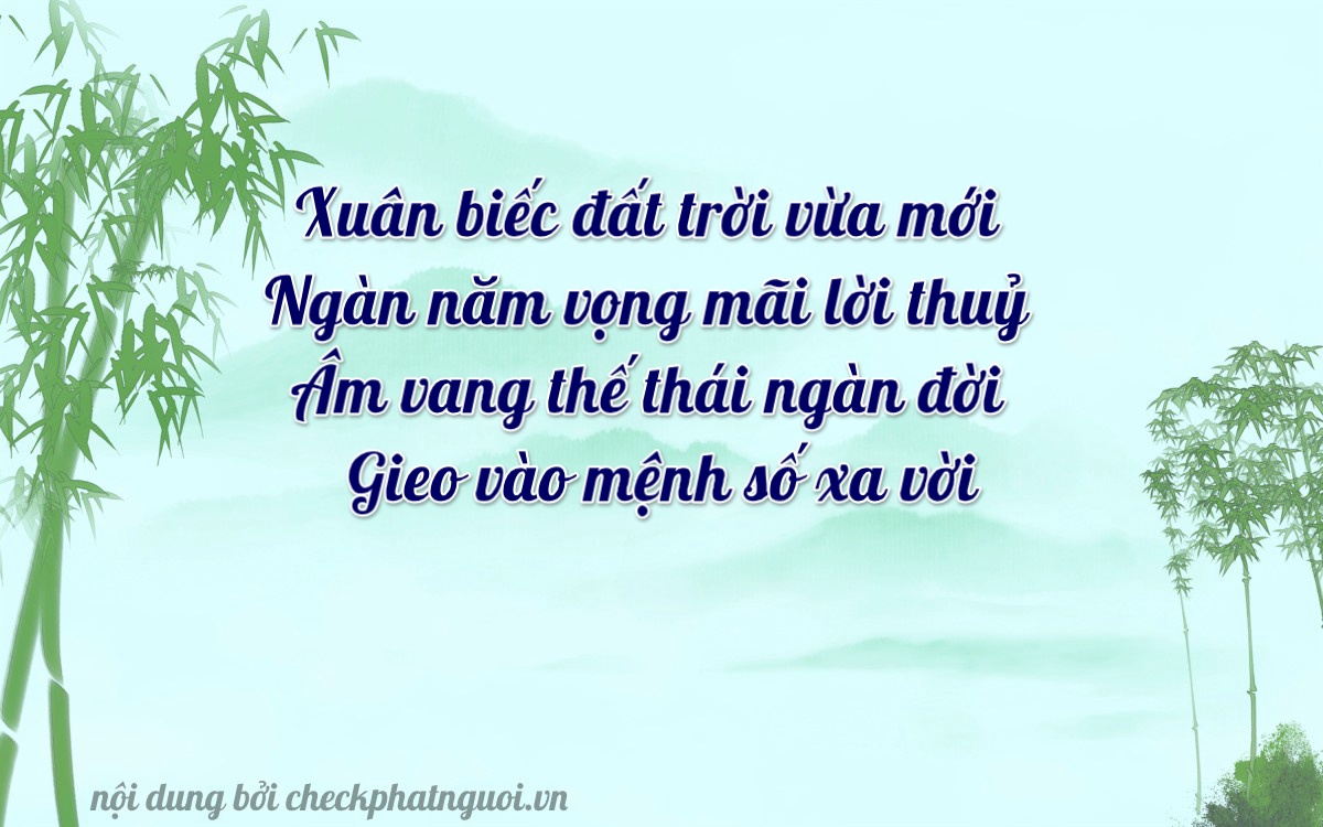 Bài thơ ý nghĩa cho <b>biển số 60K-25015</b> tại website checkphatnguoi.vn