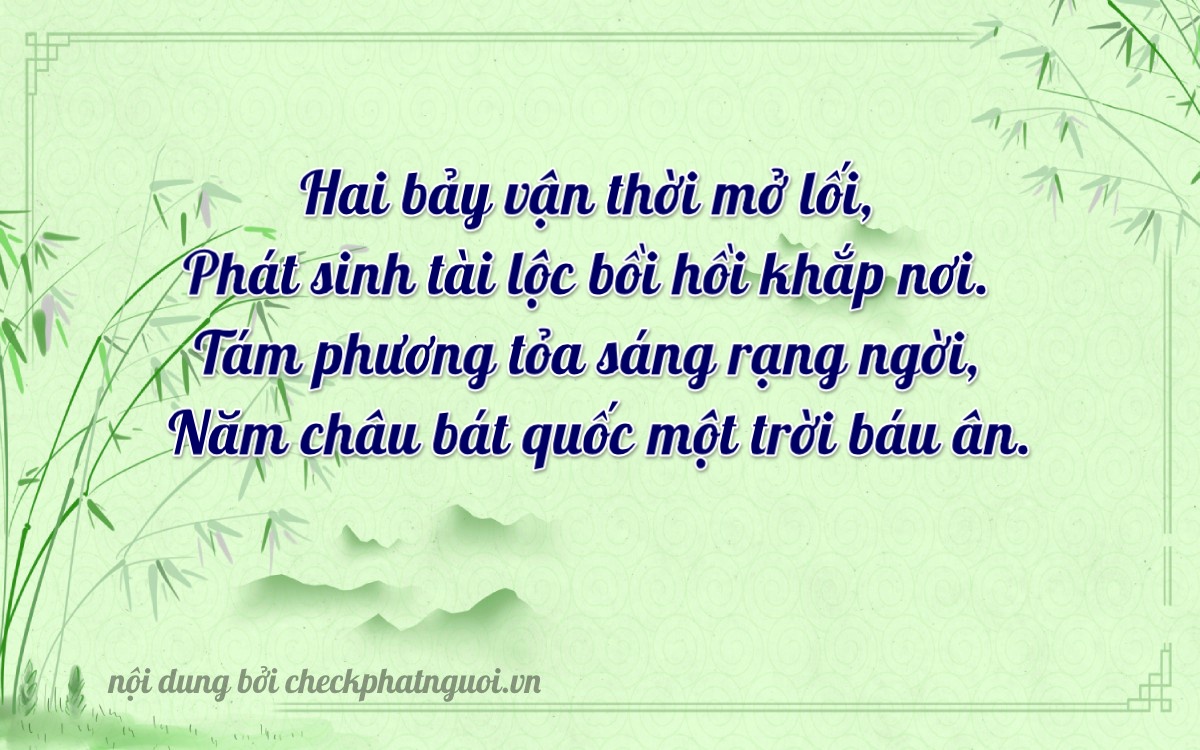 Bài thơ ý nghĩa cho <b>biển số 60K-27825</b> tại website checkphatnguoi.vn