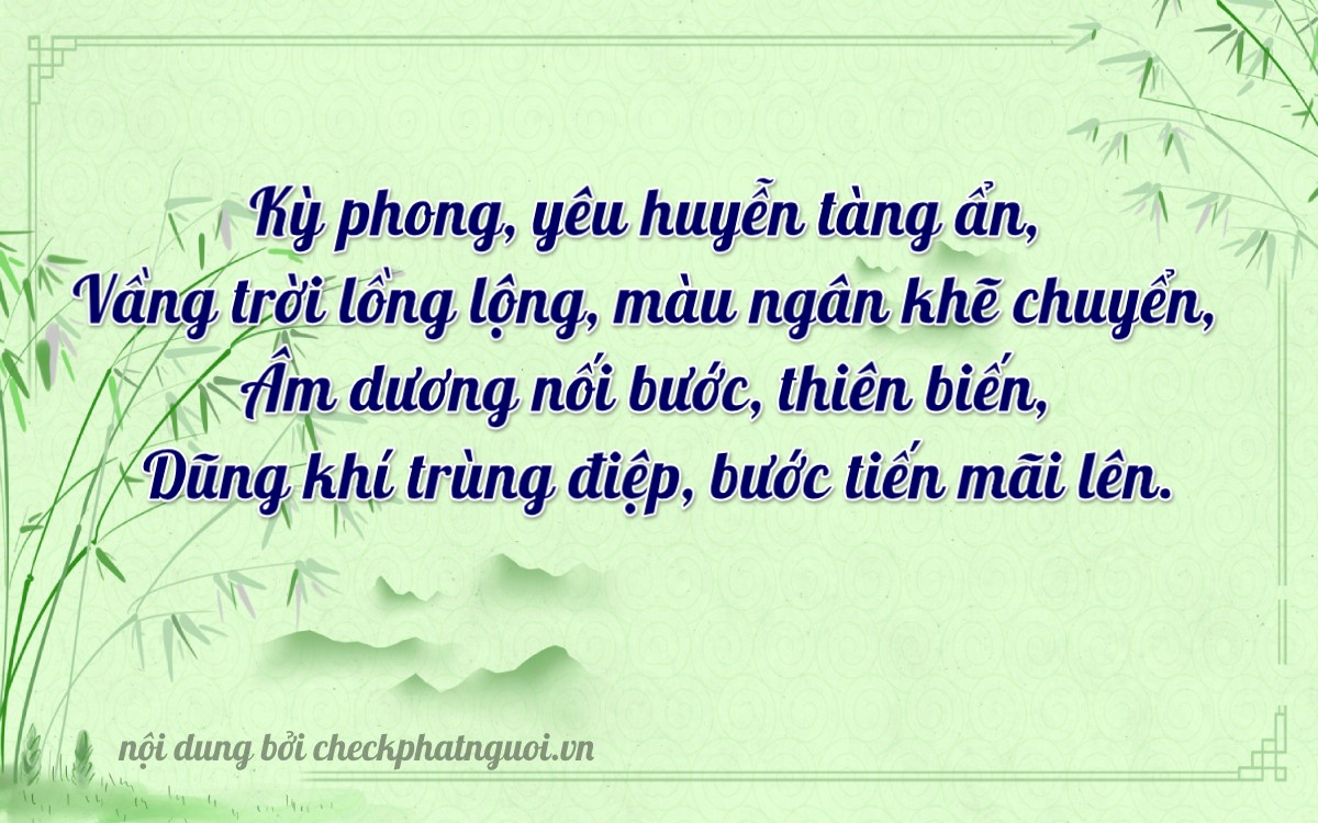 Bài thơ ý nghĩa cho <b>biển số 60K-27833</b> tại website checkphatnguoi.vn