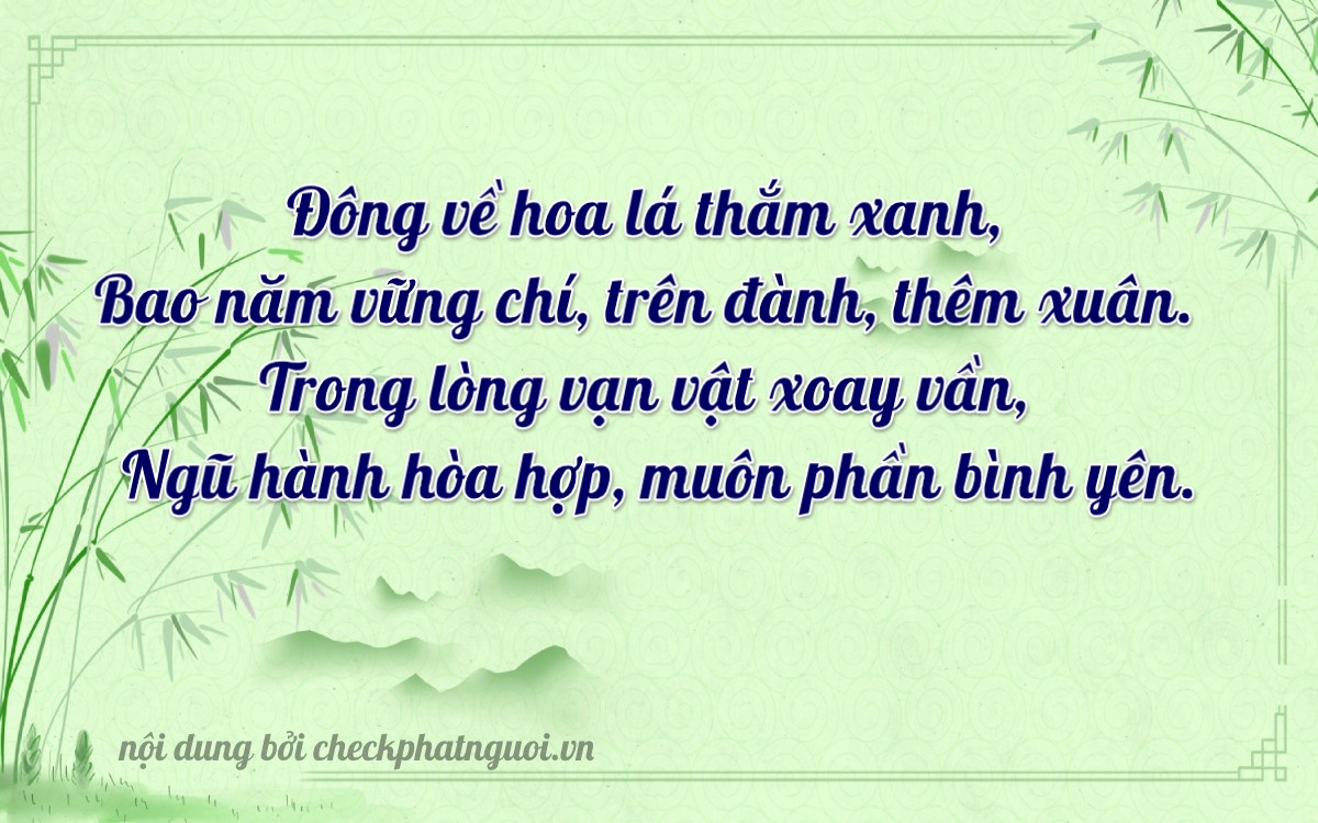 Bài thơ ý nghĩa cho <b>biển số 60K-28119</b> tại website checkphatnguoi.vn