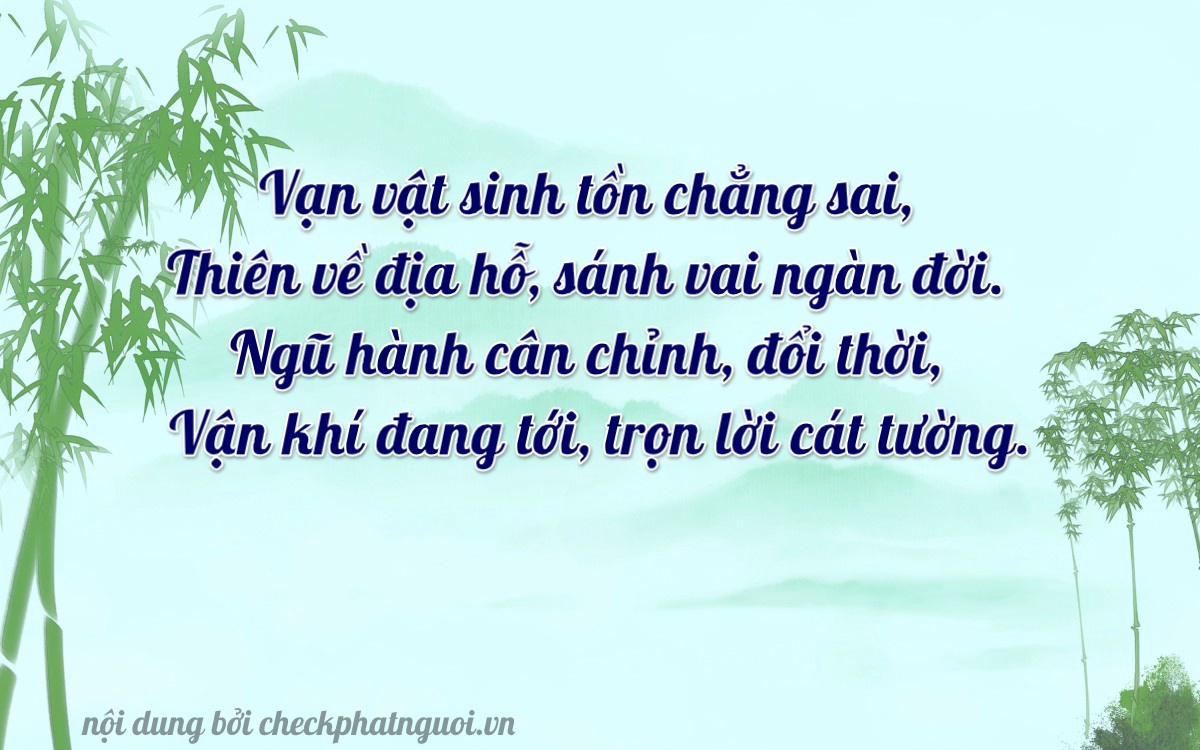 Bài thơ ý nghĩa cho <b>biển số 60K-29111</b> tại website checkphatnguoi.vn