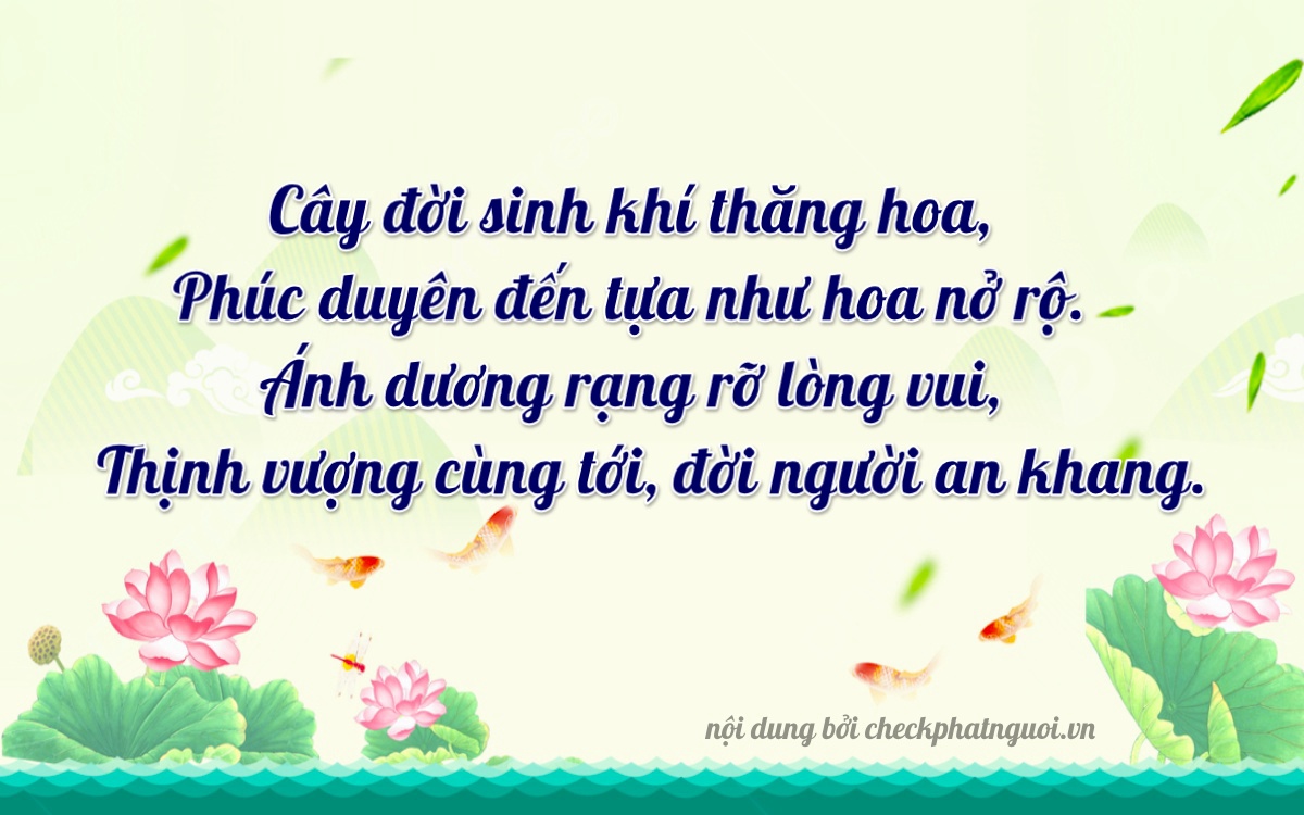 Bài thơ ý nghĩa cho <b>biển số 60K-31600</b> tại website checkphatnguoi.vn