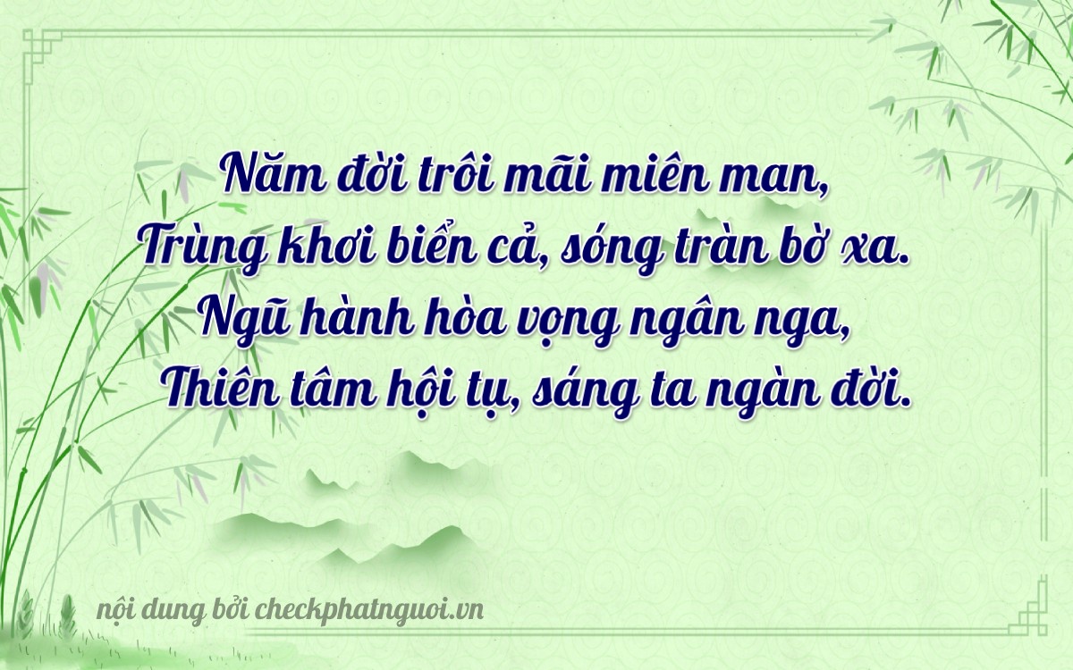 Bài thơ ý nghĩa cho <b>biển số 60K-35551</b> tại website checkphatnguoi.vn