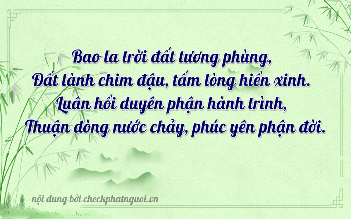 Bài thơ ý nghĩa cho <b>biển số 60K-37673</b> tại website checkphatnguoi.vn