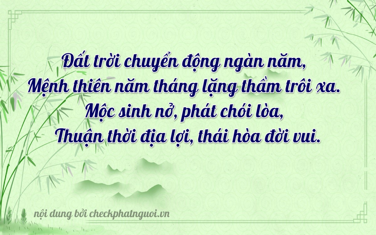 Bài thơ ý nghĩa cho <b>biển số 60K-39019</b> tại website checkphatnguoi.vn