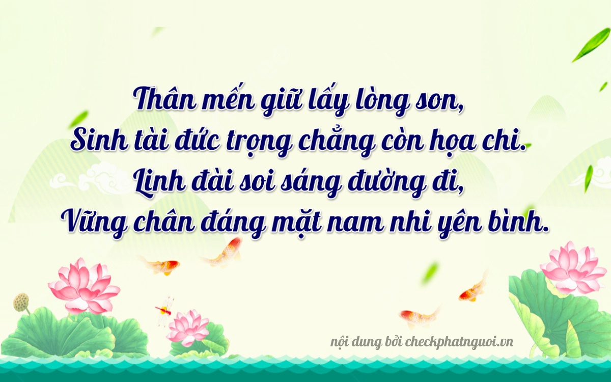 Bài thơ ý nghĩa cho <b>biển số 60K-39159</b> tại website checkphatnguoi.vn
